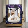 imageBed Canopy Portable Blackout Bed Tent Privacy Tent for Adult Indoor Sleeping with 3 Doors Storage BagGalaxy