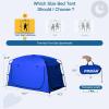 imageBed TentPortable Privacy Sleeping Bed CanopyBlackout 90 Drapes for Kids and AdultIndoor Space Tent with Breathable Large Mesh WindowsBlue