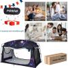 imageBed TentPortable Privacy Sleeping Bed CanopyBlackout 90 Drapes for Kids and AdultIndoor Space Tent with Breathable Large Mesh WindowsGalaxy
