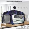 imageBed TentPortable Privacy Sleeping Bed CanopyBlackout 90 Drapes for Kids and AdultIndoor Space Tent with Breathable Large Mesh WindowsGalaxy