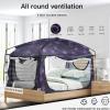 imageBed TentPortable Privacy Sleeping Bed CanopyBlackout 90 Drapes for Kids and AdultIndoor Space Tent with Breathable Large Mesh WindowsStarry