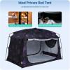 imageBed TentPortable Privacy Sleeping Bed CanopyBlackout 90 Drapes for Kids and AdultIndoor Space Tent with Breathable Large Mesh WindowsStarry