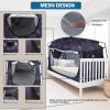 imageBed TentPortable Privacy Sleeping Bed CanopyBlackout 90 Drapes for Kids and AdultIndoor Space Tent with Breathable Large Mesh WindowsStarry