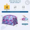 imageBed TentPortable Privacy Sleeping Bed CanopyBlackout 90 Drapes for Kids and AdultIndoor Space Tent with Breathable Large Mesh WindowsUnicorn