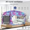 imageBed TentPortable Privacy Sleeping Bed CanopyBlackout 90 Drapes for Kids and AdultIndoor Space Tent with Breathable Large Mesh WindowsUnicorn