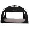 imageIndoor Instant Privacy Bed Tent for SleepingQuick Setup Bed CanopiesPortable Bed Drapes with Large Space and 3 Doors Starry TwinBlack