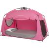 imageIndoor Instant Privacy Bed Tent for SleepingQuick Setup Bed CanopiesPortable Bed Drapes with Large Space and 3 Doors Starry TwinPink