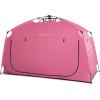 imageIndoor Instant Privacy Bed Tent for SleepingQuick Setup Bed CanopiesPortable Bed Drapes with Large Space and 3 Doors Starry TwinPink