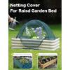imagePop up Gardening Net Cover36x36x39 inch Pack of 2Pest Guard Cover for Vegetables Fruits Durable Plant Gardening Net PopUp Chicken Pen for Small Animals Outdoor Run and Pet Enclosure44x216x315 inch