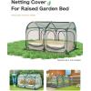 imagePoray Large 82x4FT Plant Netting Cover Pop up Tunnel Crop Cage Gardening NetPest Guard Cover for Vegetables ampampFruitsDurable Gardening Net for Plant and AnimalSmall 525x26FT