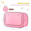 imagePoray Pop Up Baby Bed Tent Privacy Tent for Toddler Sleeping with 2 Zipper DoorsBreathable Mesh Windows and Portable Carry BagPink
