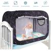 imagePoray Pop Up Baby Bed Tent Privacy Tent for Toddler Sleeping with 2 Zipper DoorsBreathable Mesh Windows and Portable Carry BagStarry Constellation