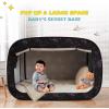 imagePoray Pop Up Baby Bed Tent Privacy Tent for Toddler Sleeping with 2 Zipper DoorsBreathable Mesh Windows and Portable Carry BagStarry Constellation