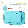imagePoray Pop Up Baby Bed Tent Privacy Tent for Toddler Sleeping with 2 Zipper DoorsBreathable Mesh Windows and Portable Carry Bagblue
