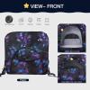 imagePoray Pop up Baby Privacy Bed Tent Sleeping Crib Tent Cover for ToddlerBlocks 80 Light with Monitor and Fan Pouch Design with Zipper DoorsBreathable Mesh WindowsGalaxy
