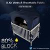 imagePoray Pop up Baby Privacy Bed Tent Sleeping Crib Tent Cover for ToddlerBlocks 80 Light with Monitor and Fan Pouch Design with Zipper DoorsBreathable Mesh WindowsDeep Blue