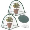 imagePortable Greenhouse for Garden Bed Easy SetUp Gardening Flower House ampamp Plant Sunshine Room with PVC Cover for Protecting Plant from Cold Frost ampamp Birds ampamp Insects2 Pcs Taper Plant Cover