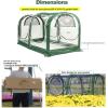 imagePortable Greenhouse for Garden Bed Easy SetUp Gardening Flower House ampamp Plant Sunshine Room with PVC Cover for Protecting Plant from Cold Frost ampamp Birds ampamp InsectsDouble Room Domed Greenhouse