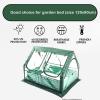 imagePortable Greenhouse for Garden Bed Easy SetUp Gardening Flower House ampamp Plant Sunshine Room with PVC Cover for Protecting Plant from Cold Frost ampamp Birds ampamp InsectsDouble Spire Roof Greenhouse