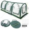 imagePortable Greenhouse for Garden Bed Easy SetUp Gardening Flower House ampamp Plant Sunshine Room with PVC Cover for Protecting Plant from Cold Frost ampamp Birds ampamp Insects118 Long Tunnel Greenhouse