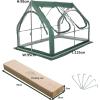 imagePortable Greenhouse for Garden Bed Easy SetUp Gardening Flower House ampamp Plant Sunshine Room with PVC Cover for Protecting Plant from Cold Frost ampamp Birds ampamp InsectsDouble Spire Roof Greenhouse