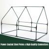 imagePortable Greenhouse for Garden Bed Easy SetUp Gardening Flower House ampamp Plant Sunshine Room with PVC Cover for Protecting Plant from Cold Frost ampamp Birds ampamp InsectsDouble Spire Roof Greenhouse