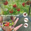 imageSquare 4x4 Netting Cover 33FT Tall Crop Cage Pest Guard Cover for Vegetables Fruits Durable Plant Garden Net with 4 Stakes1227373 inches Tunnel Net