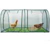 imagePortable Chicken Run Hen CoopWalkin Poultry HouseOutdoor Gardening NetEasyup Small Animals Enclosure for Protecting Pet and Plant with Metal Frames and 10 Stakes in Backyard and Farm
