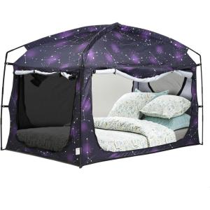 imageBed TentPortable Privacy Sleeping Bed CanopyBlackout 90 Drapes for Kids and AdultIndoor Space Tent with Breathable Large Mesh WindowsStarry