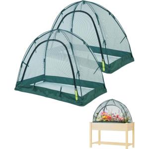 imagePop up Gardening Net Cover36x36x39 inch Pack of 2Pest Guard Cover for Vegetables Fruits Durable Plant Gardening Net PopUp Chicken Pen for Small Animals Outdoor Run and Pet Enclosure44x216x315 inch