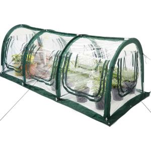 imagePortable Greenhouse for Garden Bed Easy SetUp Gardening Flower House ampamp Plant Sunshine Room with PVC Cover for Protecting Plant from Cold Frost ampamp Birds ampamp Insects118 Long Tunnel Greenhouse
