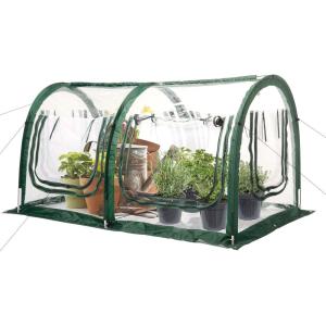 imagePortable Greenhouse for Garden Bed Easy SetUp Gardening Flower House ampamp Plant Sunshine Room with PVC Cover for Protecting Plant from Cold Frost ampamp Birds ampamp Insects788 Long Tunnel Greenhouse