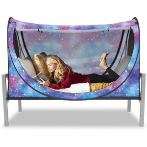 imagePrivacy Pop up Eclipse Bed Tent Bed Drapes Unicorn Galaxy TwinUnicorn Galaxy