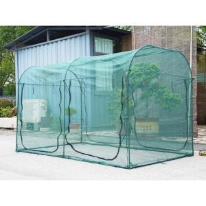 imageSquare 4x4 Netting Cover 33FT Tall Crop Cage Pest Guard Cover for Vegetables Fruits Durable Plant Garden Net with 4 Stakes1227373 inches Tunnel Net