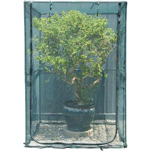 imageSquare 4x4 Netting Cover 33FT Tall Crop Cage Pest Guard Cover for Vegetables Fruits Durable Plant Garden Net with 4 Stakes4949728inches Square Net