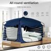imageBed TentPortable Privacy Sleeping Bed CanopyBlackout 90 Drapes for Kids and AdultTwin Size Indoor Space Tent with Breathable Large Mesh Windows