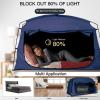 imageBed TentPortable Privacy Sleeping Bed CanopyBlackout 90 Drapes for Kids and AdultTwin Size Indoor Space Tent with Breathable Large Mesh Windows