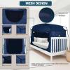 imageBed TentPortable Privacy Sleeping Bed CanopyBlackout 90 Drapes for Kids and AdultTwin Size Indoor Space Tent with Breathable Large Mesh Windows
