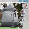 imageCamping Shower Tent Deluxe Changing Room Easy Set Up Privacy ShelterLarge Toilet Tent with Floor Drain Design for Beach CampingHiking with Stakes and Ropes for Stability1 Room GreyBlack