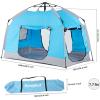 imageKids Play TentPortable Playhouse Children House Easy Set up Indoor Outdoor with Carry Bag for KidsLight Strip Design for Night use Space for Children and ParentsBirthday GalaxyBlue