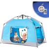 imageKids Play TentPortable Playhouse Children House Easy Set up Indoor Outdoor with Carry Bag for KidsLight Strip Design for Night use Space for Children and ParentsBirthday GalaxyBlue