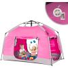 imageKids Play TentPortable Playhouse Children House Easy Set up Indoor Outdoor with Carry Bag for KidsLight Strip Design for Night use Space for Children and ParentsBirthday GalaxyVitality Pink