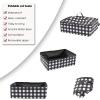 imageMispace Portable Twin Compartment Show House Cat Cage CondoComfy Puppy Home Dog Travel Crate with Carry Bag2 HammocksMats ampamp Collapsible Litter BoxBlack  White