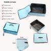 imageMispace Portable Twin Compartment Show House Cat Cage CondoComfy Puppy Home Dog Travel Crate with Carry Bag2 HammocksMats ampamp Collapsible Litter BoxBlue