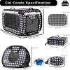 imagePop up Cat Tent Dog HouseLarge 30 in Kennel Soft Crates with Portable Cat CarrierTravel Little Box MattressFood Bowl4 Stakes and Carrybag