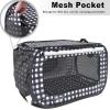 imagePop up Cat Tent Dog HouseLarge 30 in Kennel Soft Crates with Portable Cat CarrierTravel Little Box MattressFood Bowl4 Stakes and Carrybag