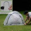 imagePop up Greenhouse Tent Cover Plant HouseGardening Flower Sunshine Room with Mesh WindowsBackyard PE Cover for Cold Frost Protector with Stakes and Rope Guys Mini Size 45x22