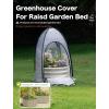 imagePop up Greenhouse Tent Cover Tunnel Plant HouseLarge Gardening Flower Sunshine Room with Mesh WindowsBackyard PE Cover for Cold Frost Protector with Stakes and Rope Guys Mini Size 29