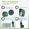 imagePop up Greenhouse Tent Cover Tunnel Plant HouseLarge Gardening Flower Sunshine Room with Mesh WindowsBackyard PE Cover for Cold Frost Protector with Stakes and Rope Guys Large SizeSMALL SIZE