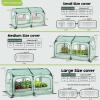 imagePop up Greenhouse Tent Cover Tunnel Plant HouseLarge Gardening Flower Sunshine Room with Mesh WindowsBackyard PE Cover for Cold Frost Protector with Stakes and Rope Guys Large SizeMedium Size